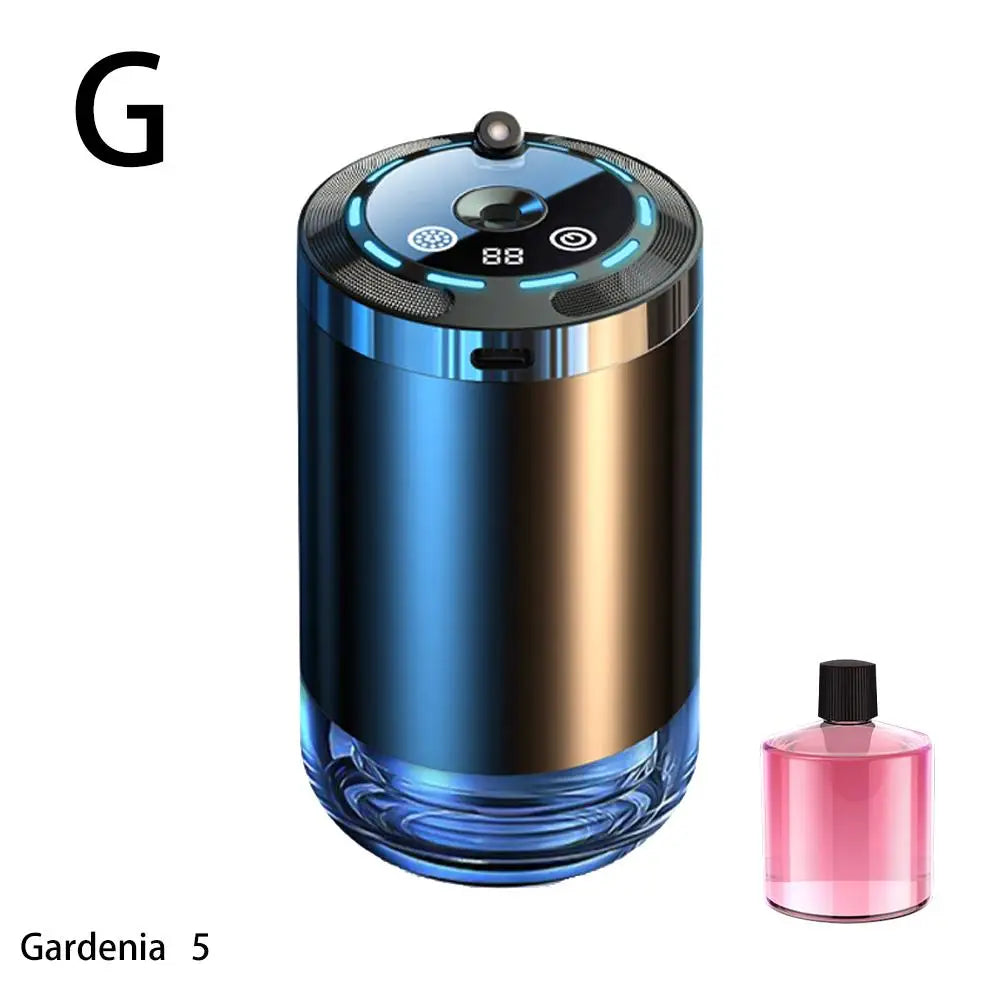 Car Fragrance Humidifier – 5-Mode Scent Diffuser & Odor Eliminator with Digital Display, Long-Lasting Aroma