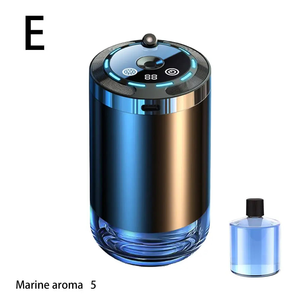 Car Fragrance Humidifier – 5-Mode Scent Diffuser & Odor Eliminator with Digital Display, Long-Lasting Aroma