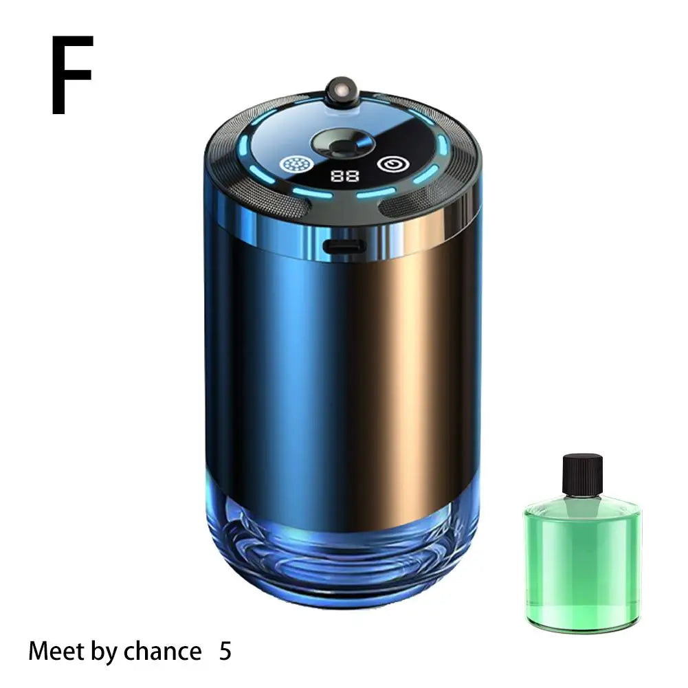 Car Fragrance Humidifier – 5-Mode Scent Diffuser & Odor Eliminator with Digital Display, Long-Lasting Aroma